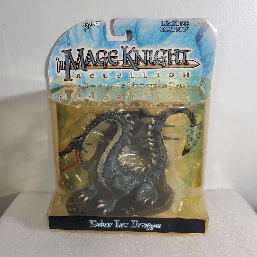 Mage Knight Rebellion Polar Ice Dragon Miniature WizKids Collectable Vintage